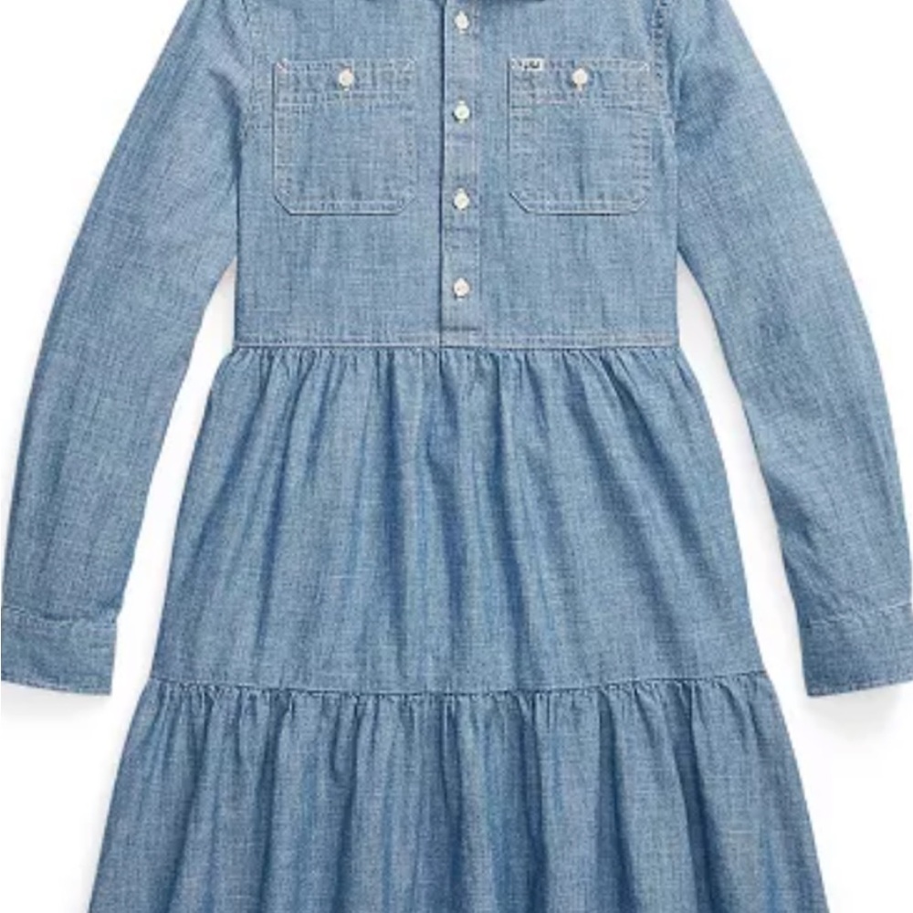 Ralph Lauen tiered denim dress